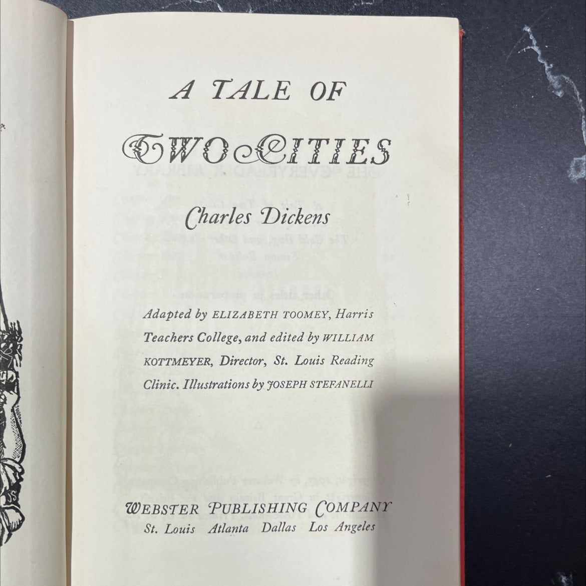 a tale of two cities book, by charles dickens, 1947 Hardcover, Vintage image 2
