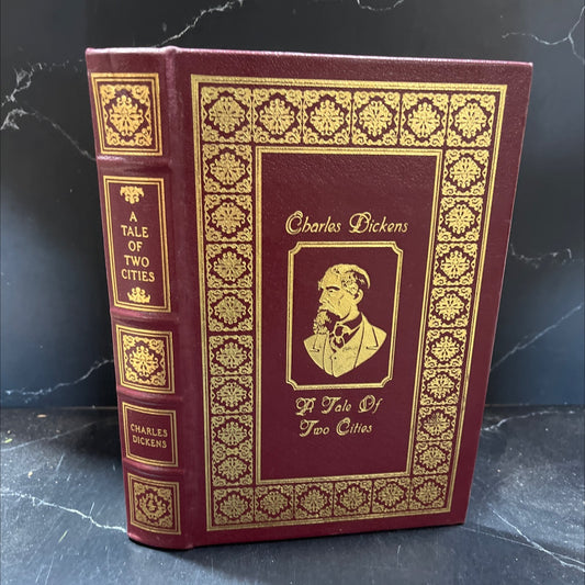 a tale of two cities book, by charles dickens, 1981 Leather image 1