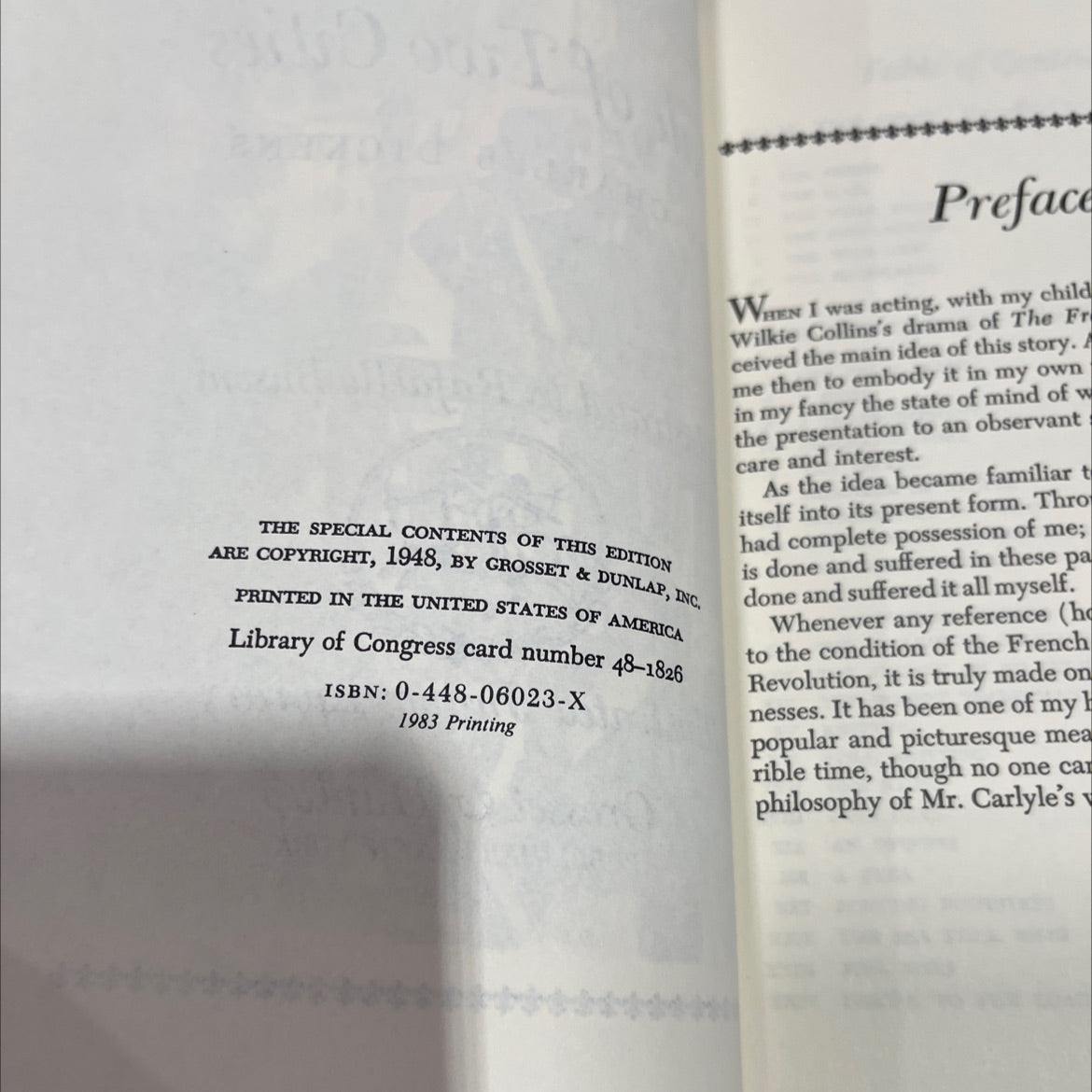 a tale of two cities book, by charles dickens, 1983 Hardcover image 3