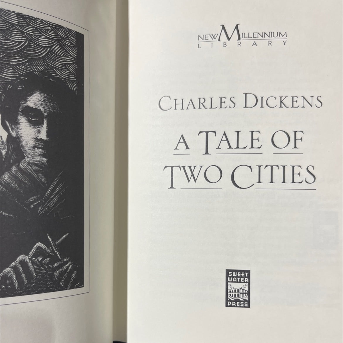 a tale of two cities book, by charles dickens, 1998 Leather image 2