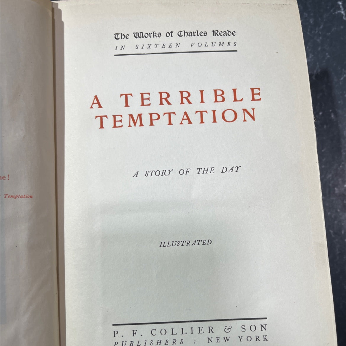 a terrible temptation book, by charles reade, 1970 Hardcover image 3