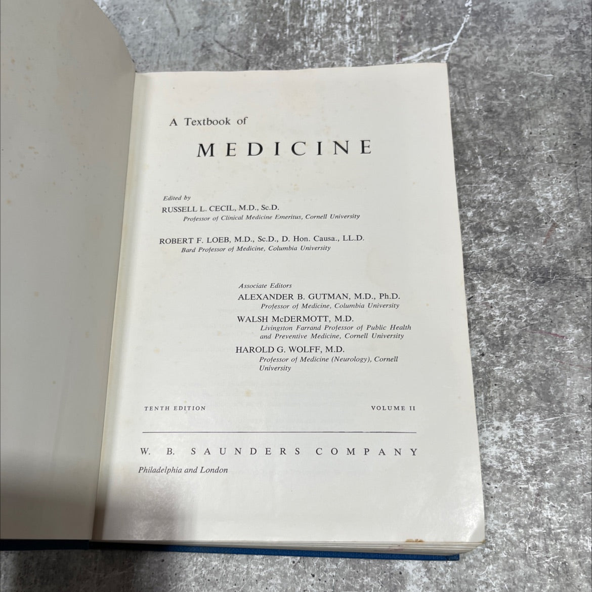 a textbook of medicine book, by russell l. cecil, m.d., sc.d., robert f. loeb, m.d., sc.d., 1960 Hardcover image 2