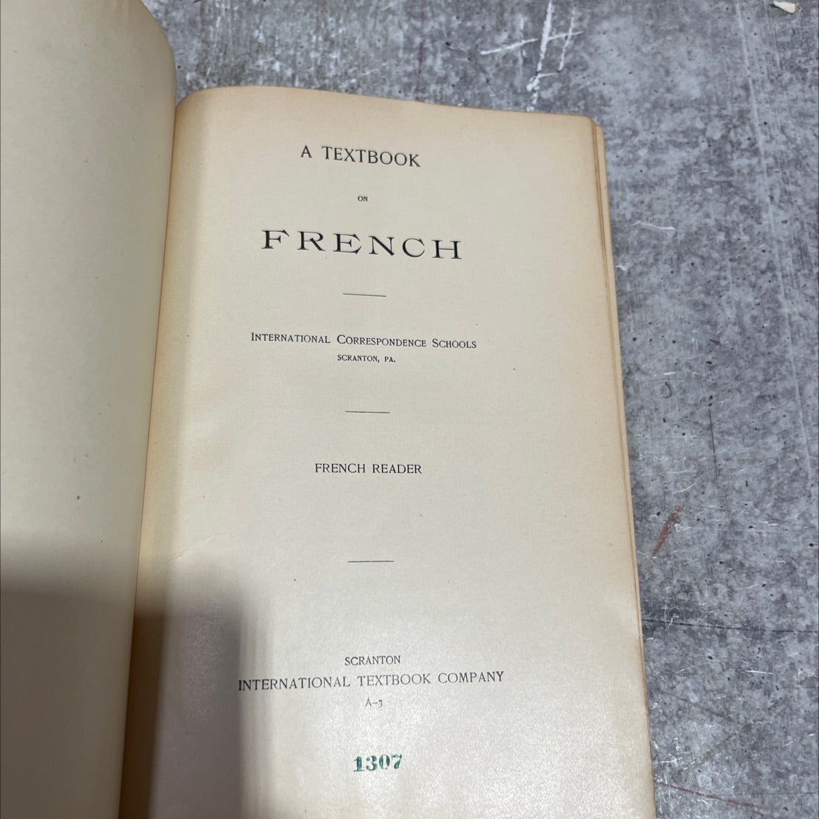 a textbook on french international correspondence schools book, by unknown, 1903 Hardcover image 2