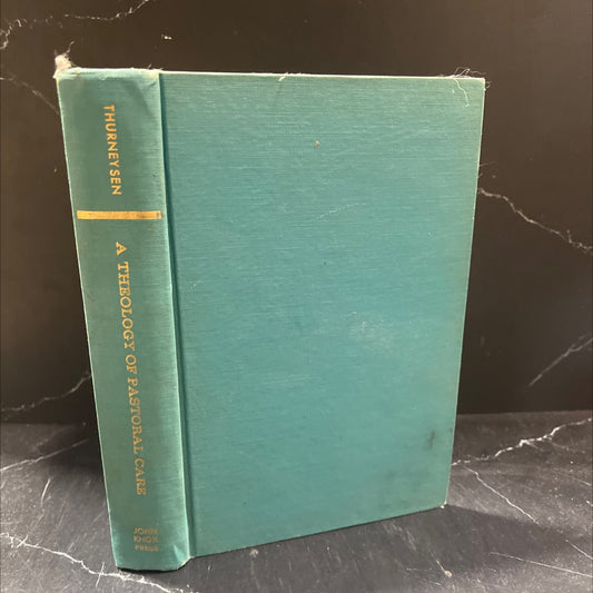a theology of pastoral care book, by Eduard Thurneysen, 1962 Hardcover image 1