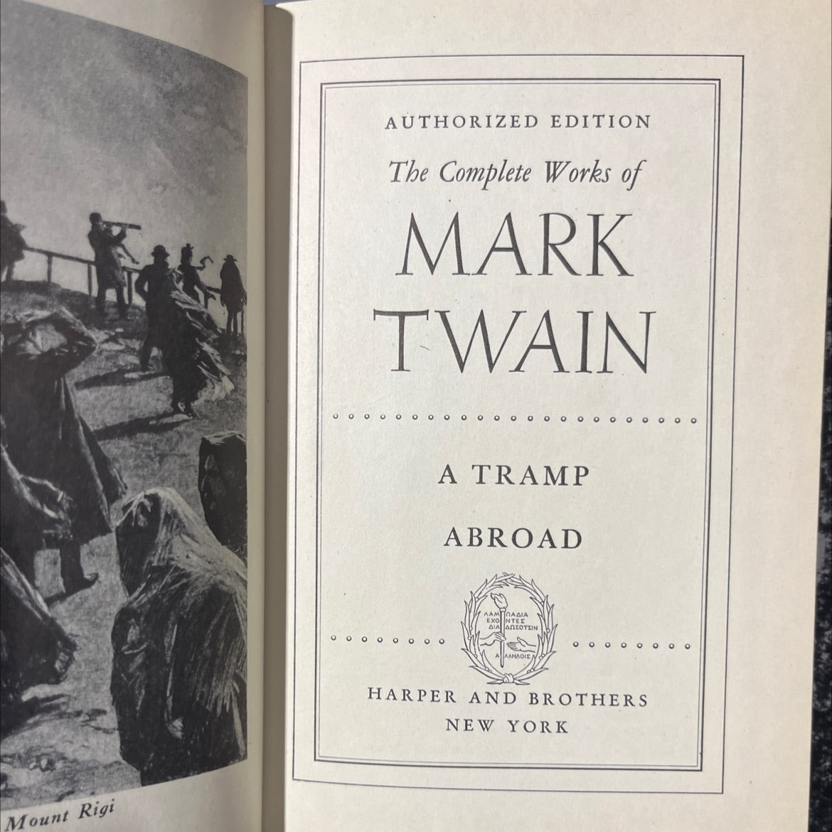 a tramp abroad book, by mark twain, 1921 Hardcover image 2