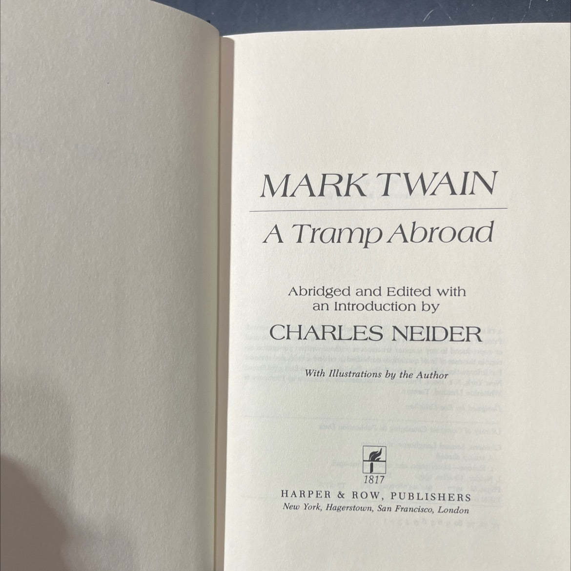 a tramp abroad book, by mark twain, 1977 Hardcover image 2