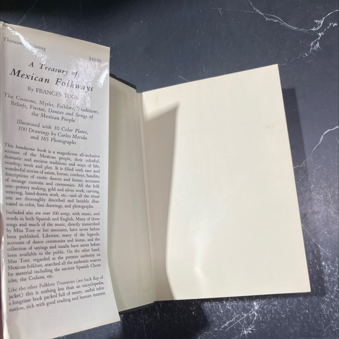 a treasury of mexican folkways book, by frances toor, 1973 Hardcover image 4