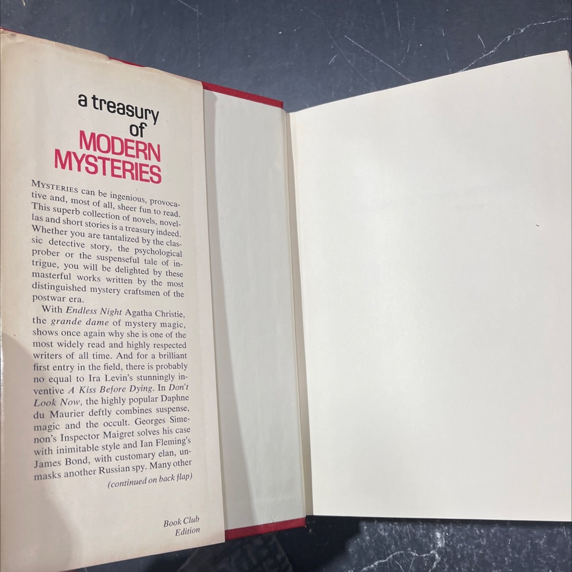 a treasury of modern mysteries book, by agatha christie, joyce carol oates, george fox, harry kemelman, bill pronzini, image 4
