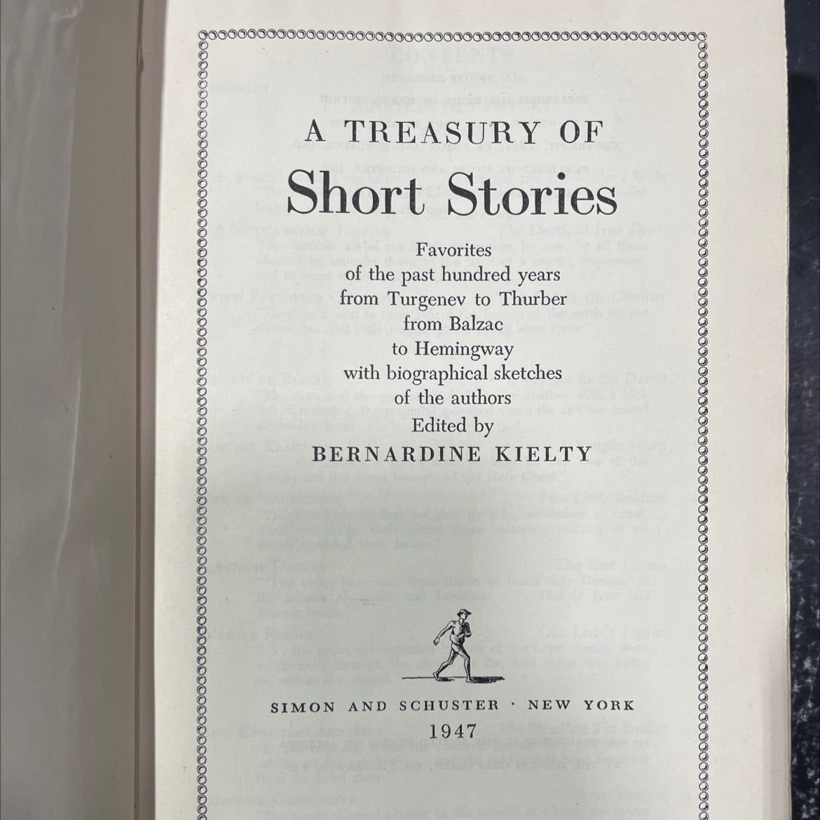 a treasury of short stories favorites of the past hundred years from turgenev to thurber from balzac to hemingway with image 2