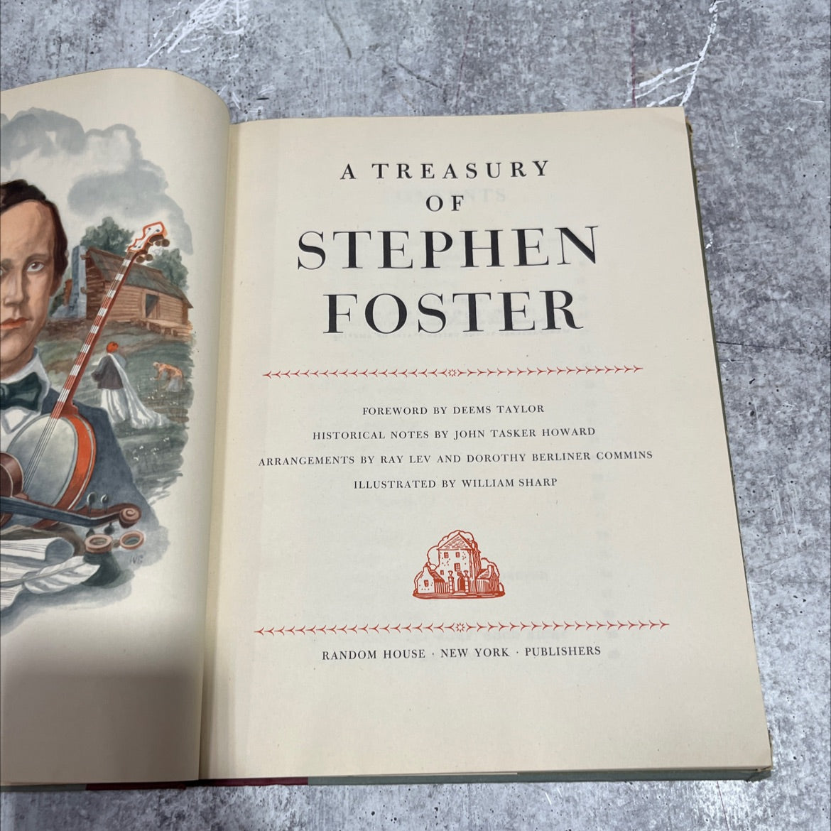 a treasury of stephen foster book, by stephen foster, 1946 Hardcover image 2
