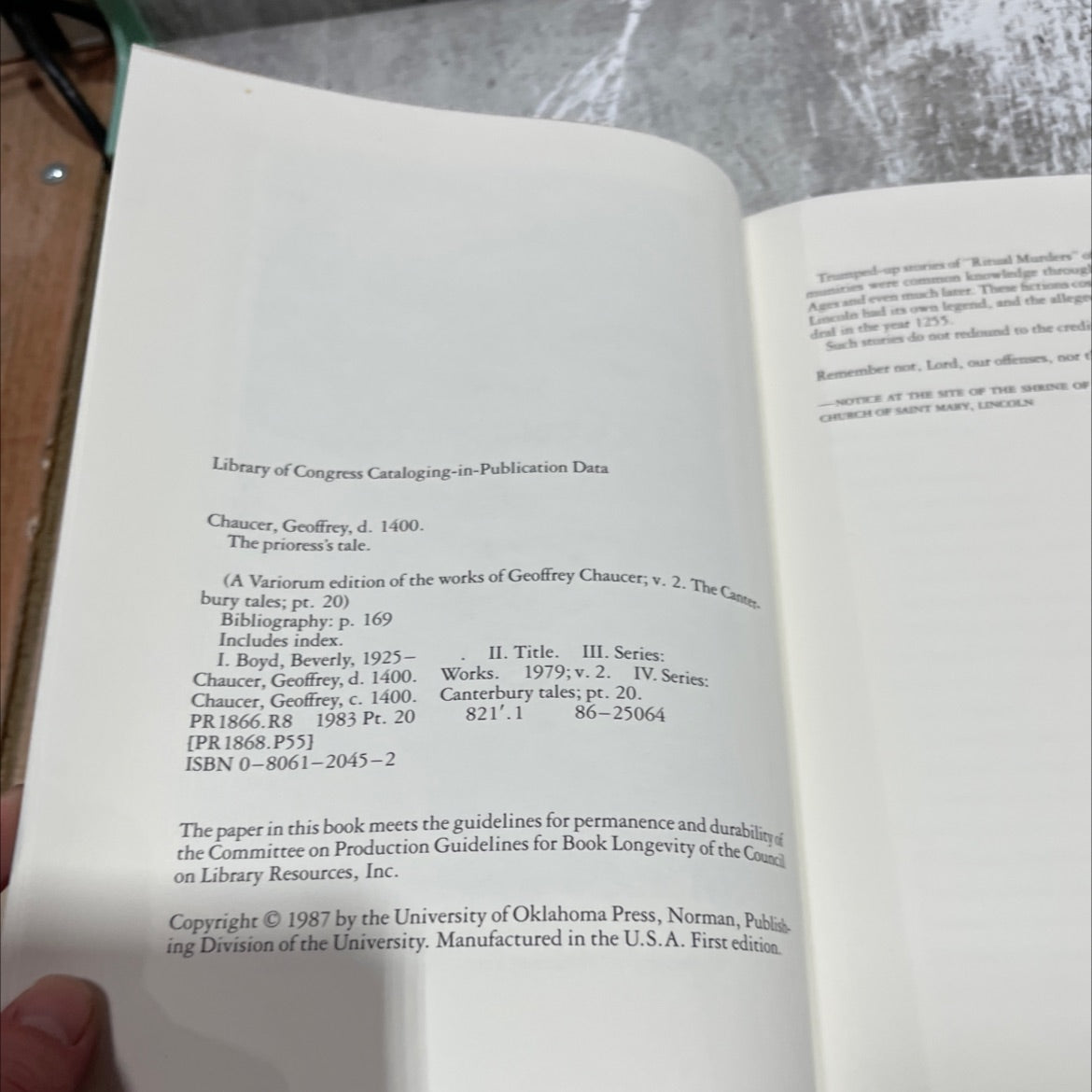 a variorum edition of the works of geoffrey chaucer volume 11 the canterbury tales part twenty the prioress's tale image 3