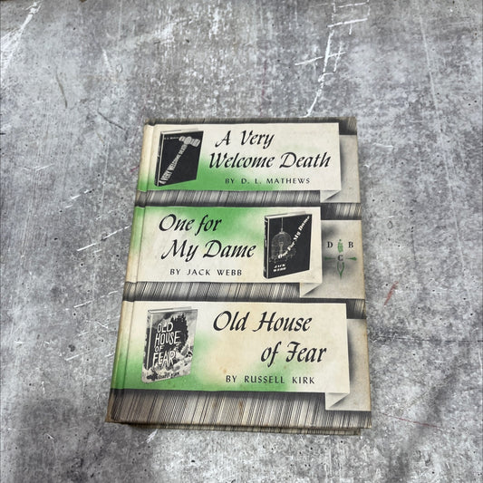 a very welcome death book, by d. l. mathews, 1961 Hardcover image 1