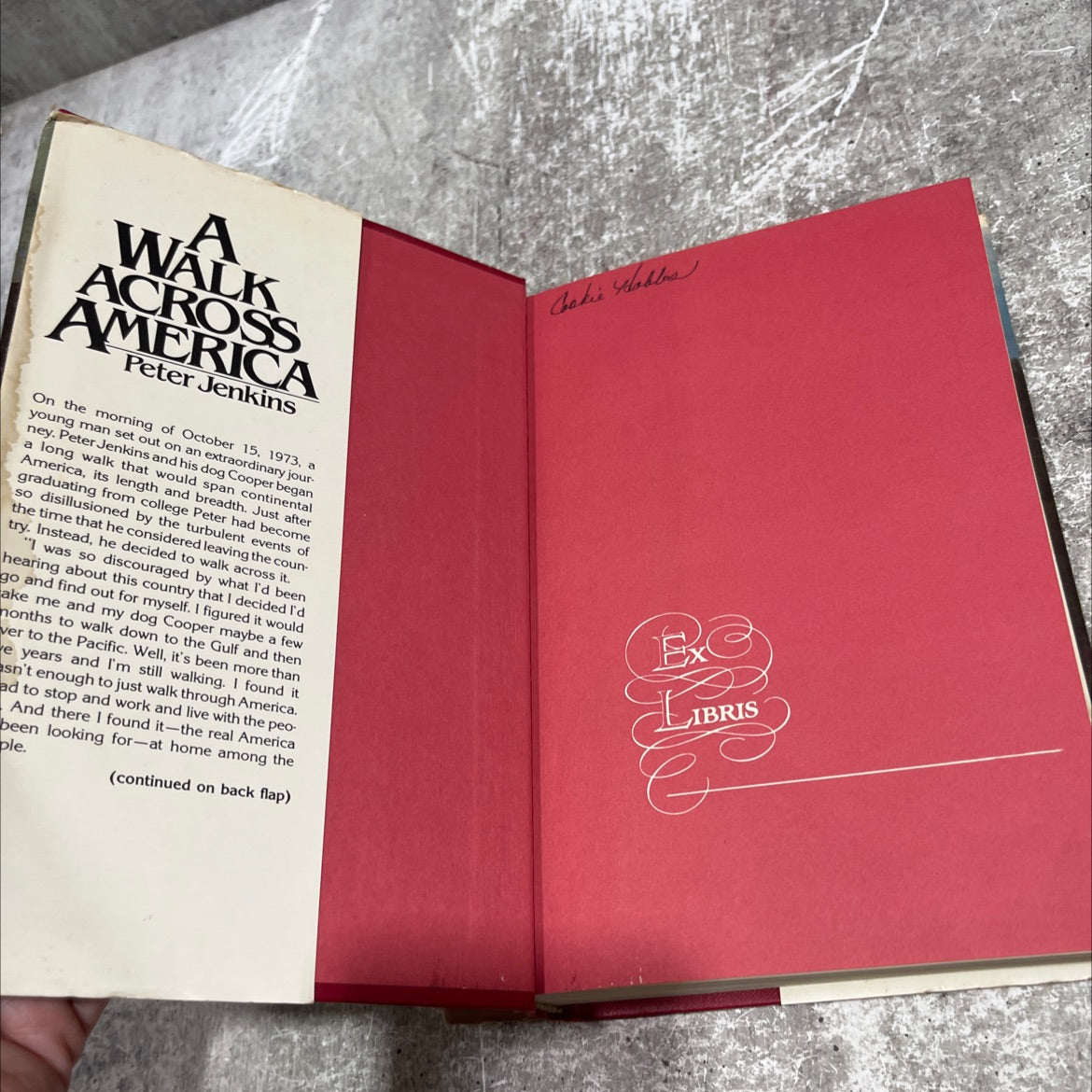 a walk across america book, by peter jenkins, 1979 Hardcover image 4