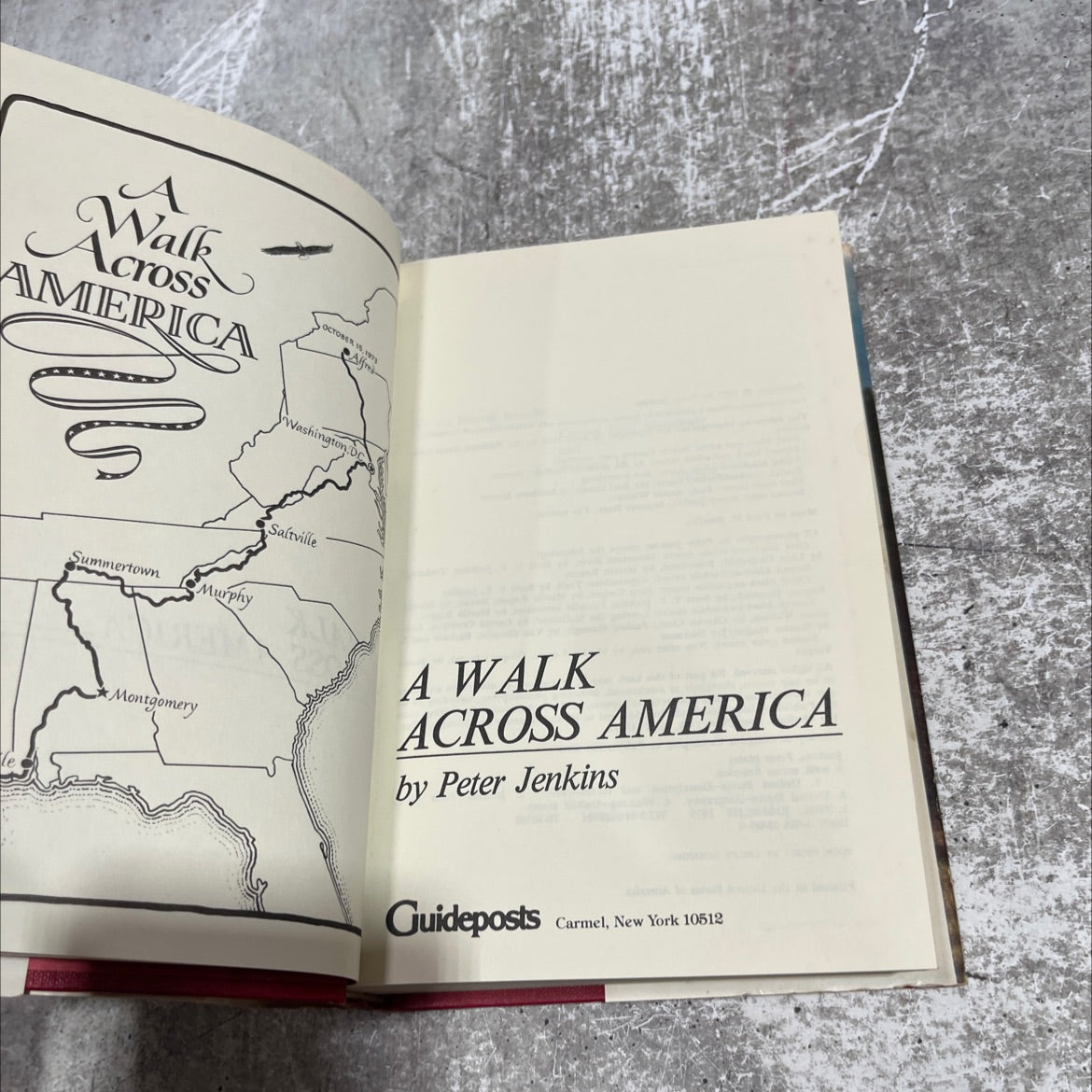 a walk across america book, by peter jenkins, 1979 Hardcover image 2