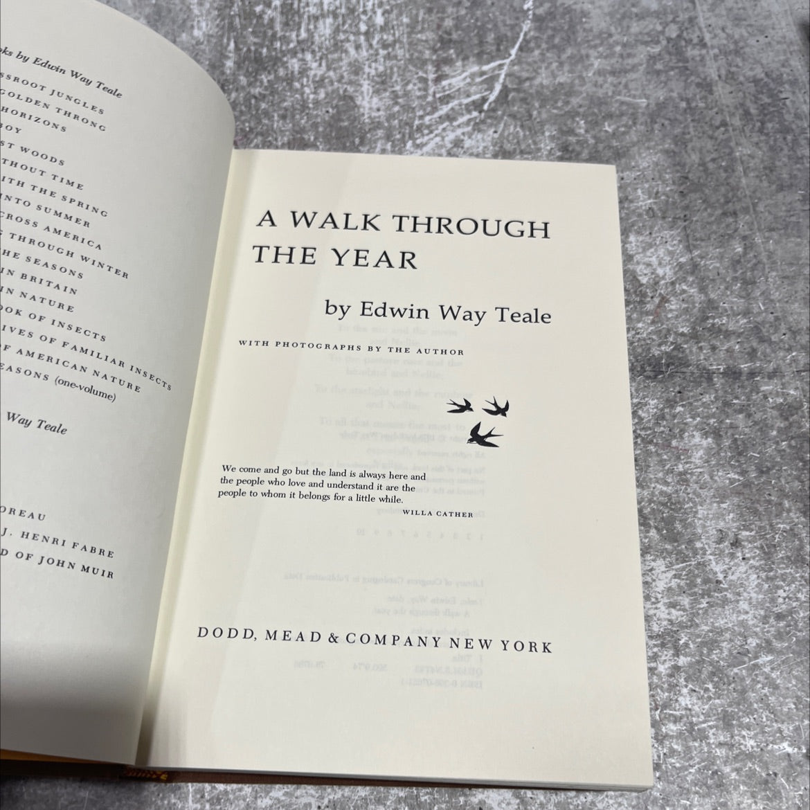 a walk through the year book, by edwin way teale, 1978 Hardcover image 2