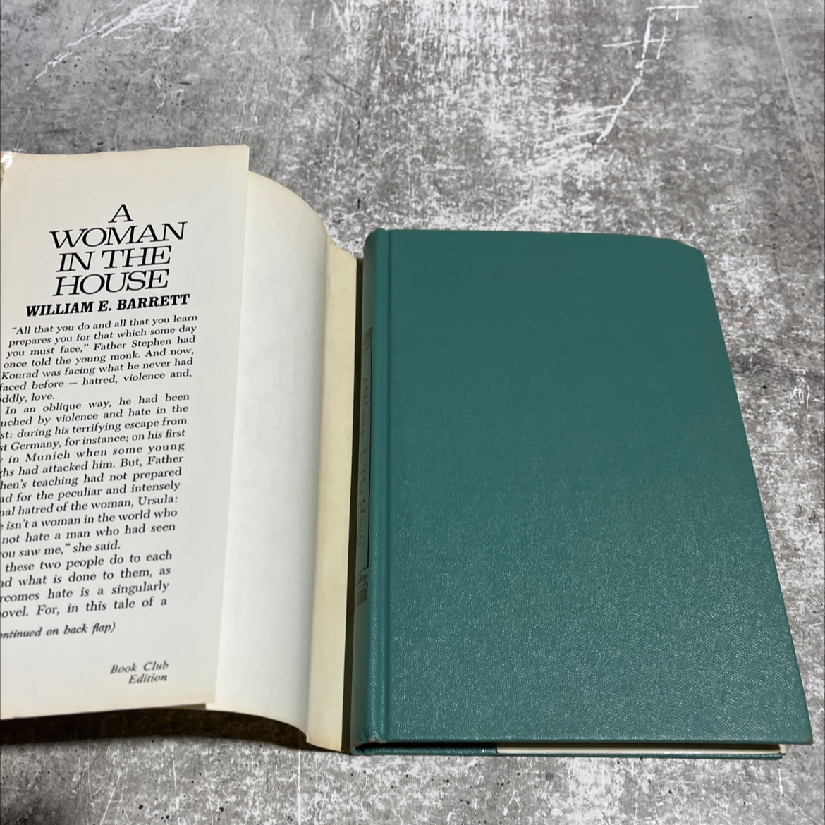 a woman in the house book, by william e. barrett, 1971 Hardcover image 4
