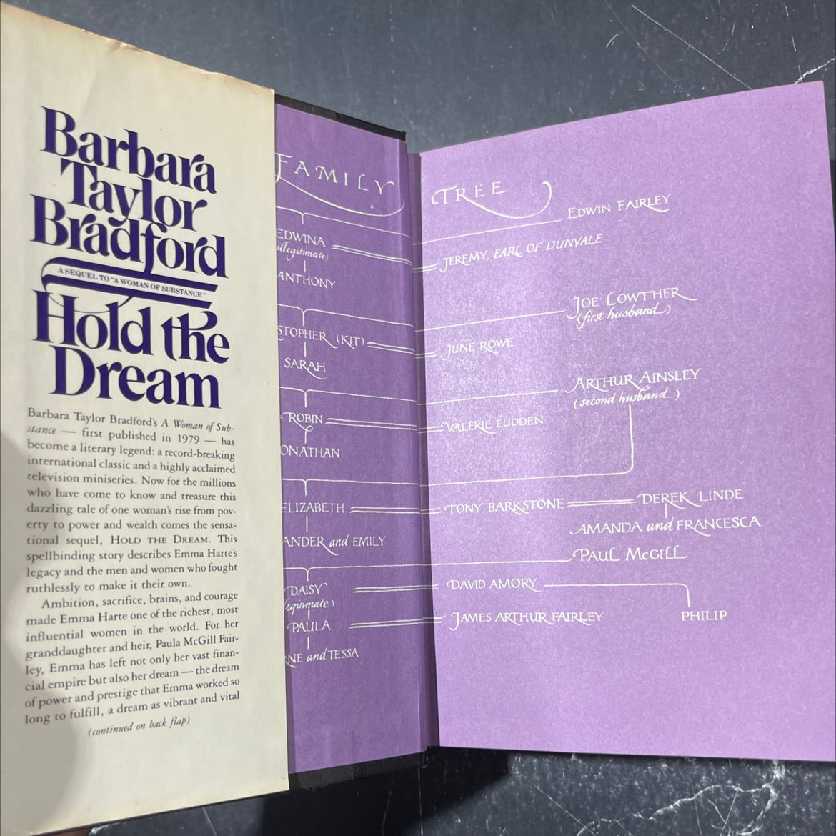 a woman of substance book, by barbara taylor bradford, 1985 Hardcover image 4