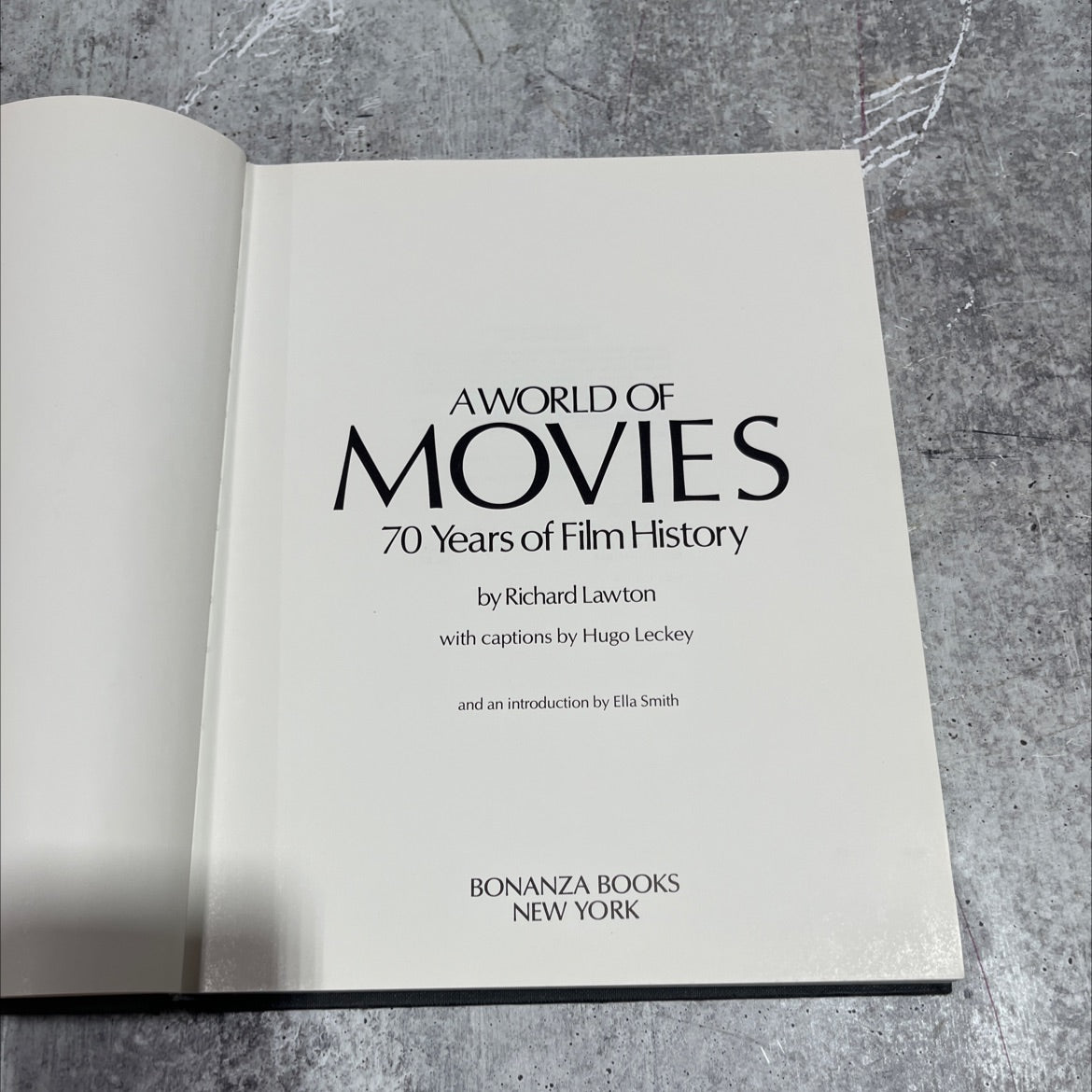 a world of movies book, by Richard Lawton, 1974 Hardcover image 2