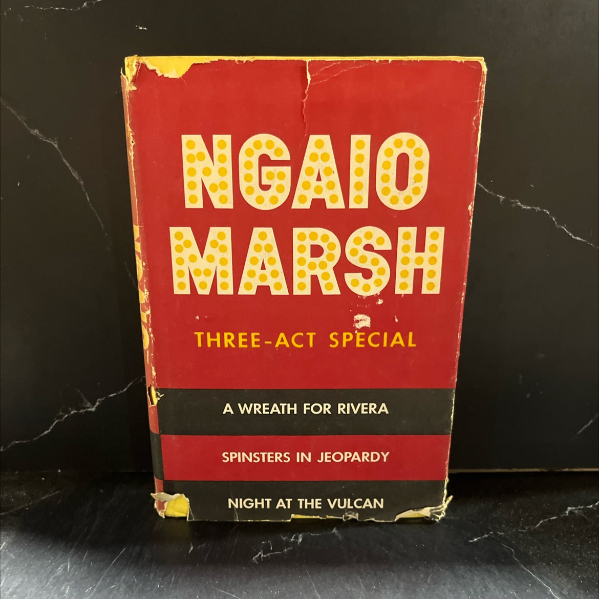 a wreath for rivera, spinsters in jeopardy, night at the vulcan book, by ngaio marsh, 1953 Hardcover image 1