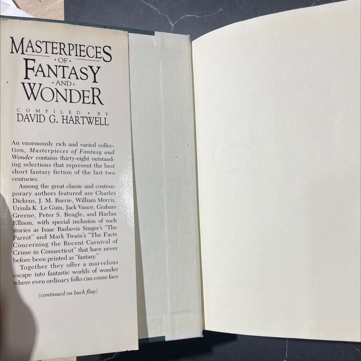 aa masterpieces of fantasy and wonder book, by David G. Hartwell, 1989 Hardcover image 4