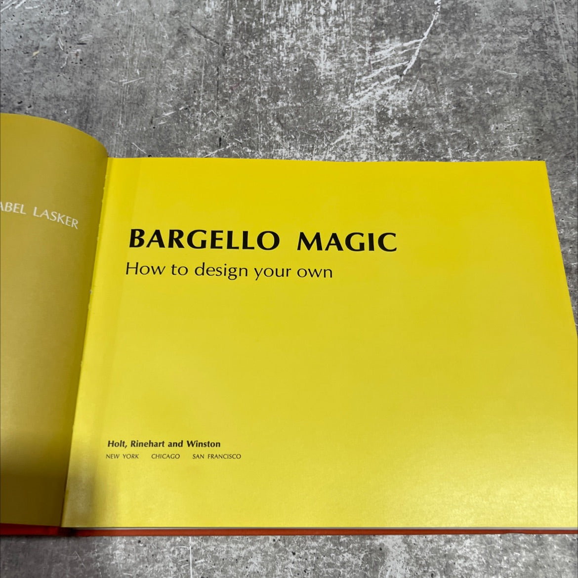 abel lasker bargello magic book, by Pauline Fischer and Anabel Lasker, 1972 Hardcover image 2