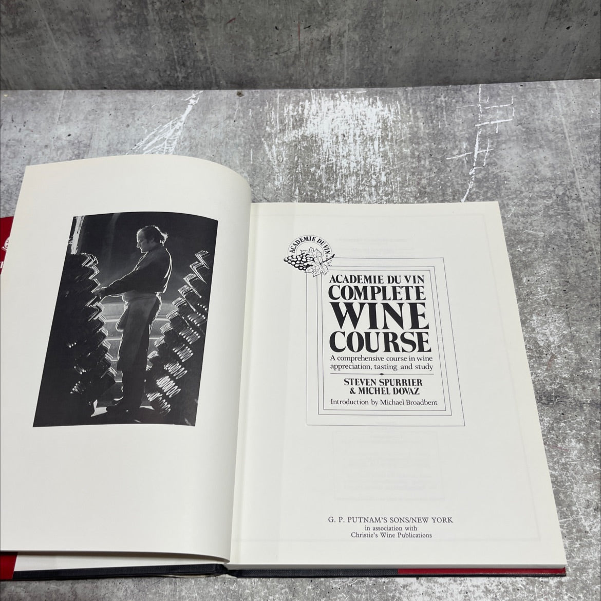 académie du vin complete wine course book, by steven spurrier & michel dovaz, 1983 Hardcover image 2