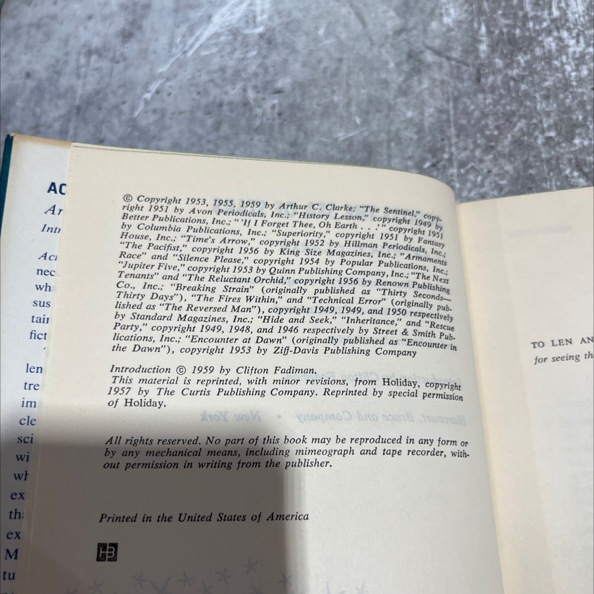 across the sea of stars book, by arthur c. clarke, 1959 Hardcover image 3
