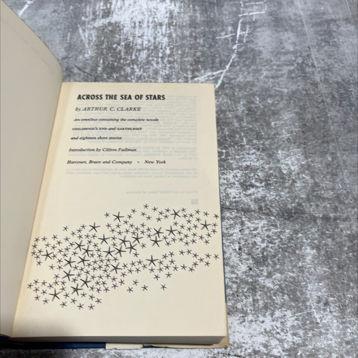 across the sea of stars book, by arthur c. clarke, 1959 Hardcover image 2