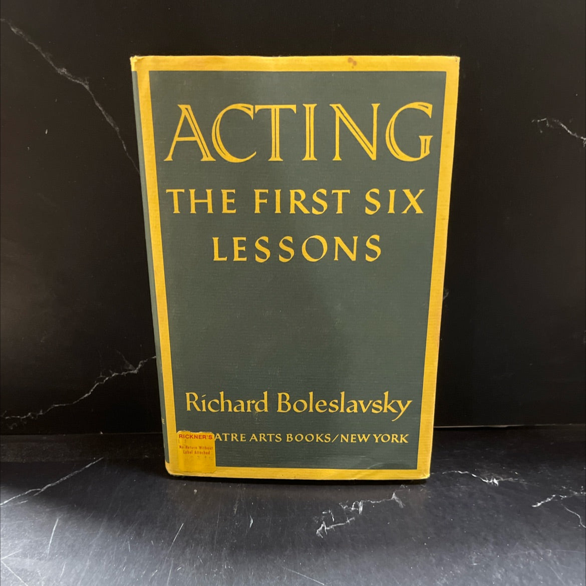 acting the first six lessons book, by richard bole slavsky, 1949 Hardcover image 1