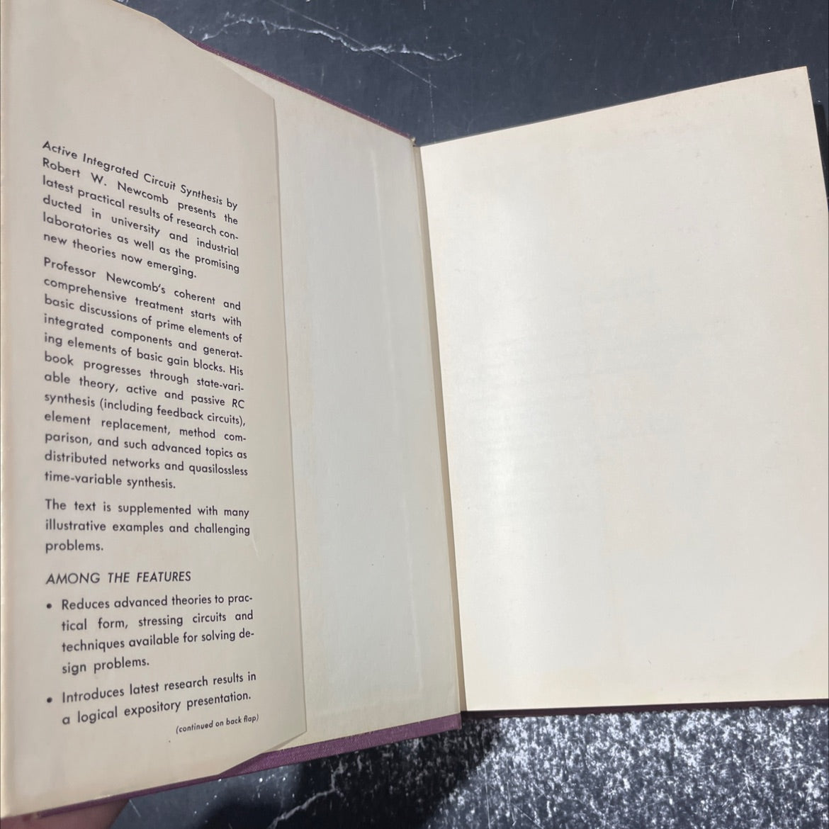 active integrated circuit synthesis book, by Robert W. Newcomb, 1968 Hardcover image 4