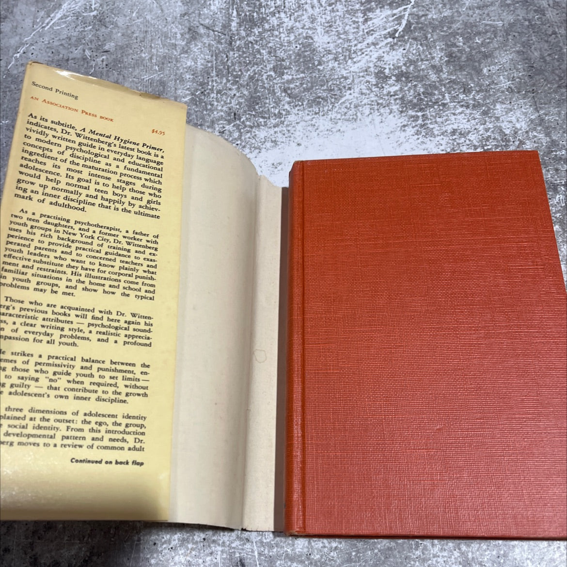 adolescence and discipline book, by rudolph m. wittenberg, 1959 Hardcover image 4