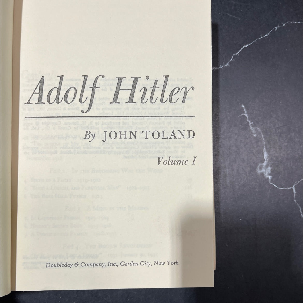 adolf hitler book, by john toland, 1976 Hardcover image 2