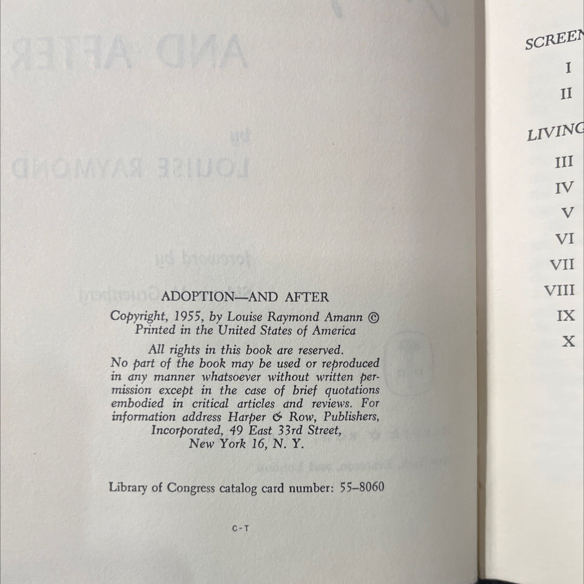 adoption and after 18 17 book, by louise raymond, 1990 Hardcover image 3