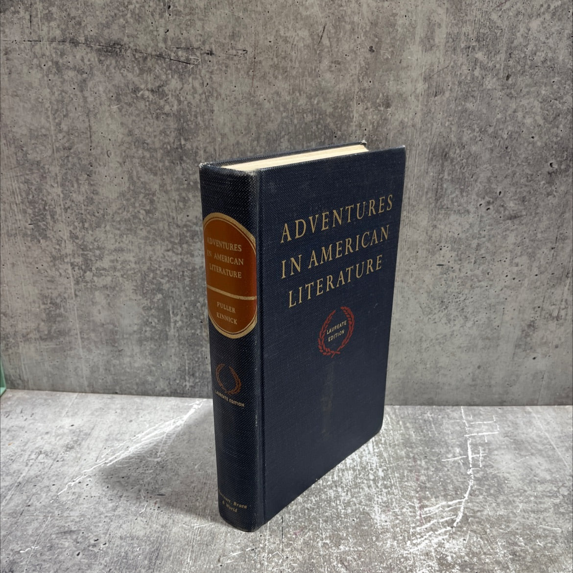 adventures in american literature book, by edmund fuller, b. jo kinnick, 1963 Hardcover image 1