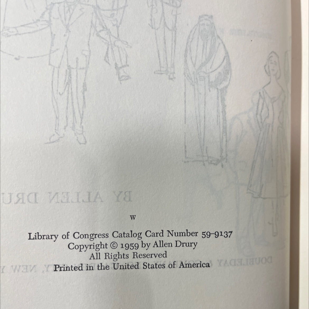 advise and consent book, by allen drury, 1959 Hardcover image 3