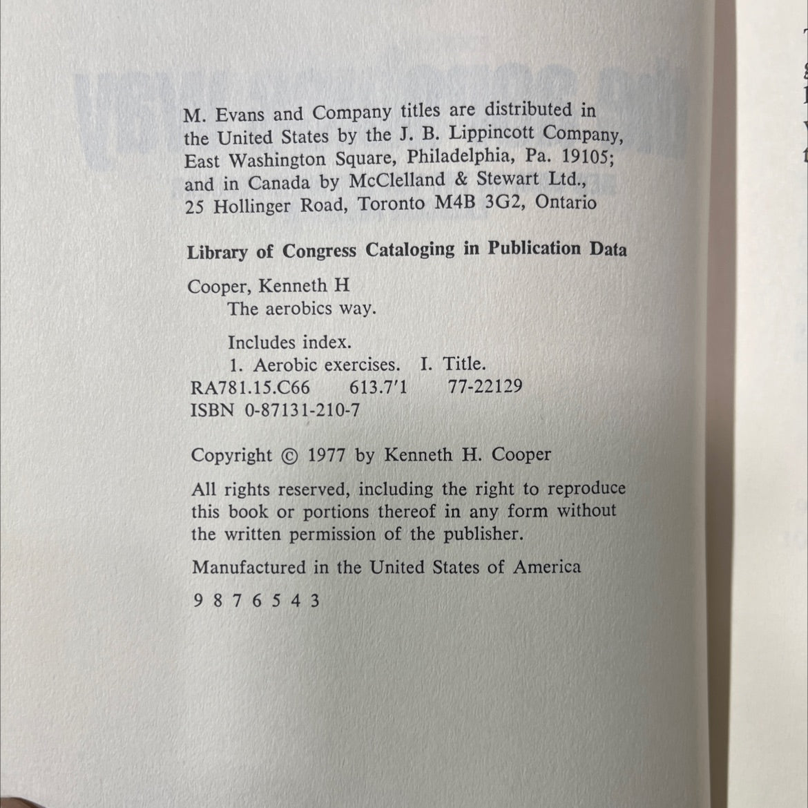 SIGNED aerobics the new aerobics robics for women book, by Kenneth H. Cooper, M.D., 1977 Hardcover, Vintage image 3