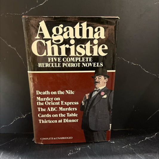agatha christie five complete hercule poirot novels book, by agatha christie, 1980 Hardcover image 1