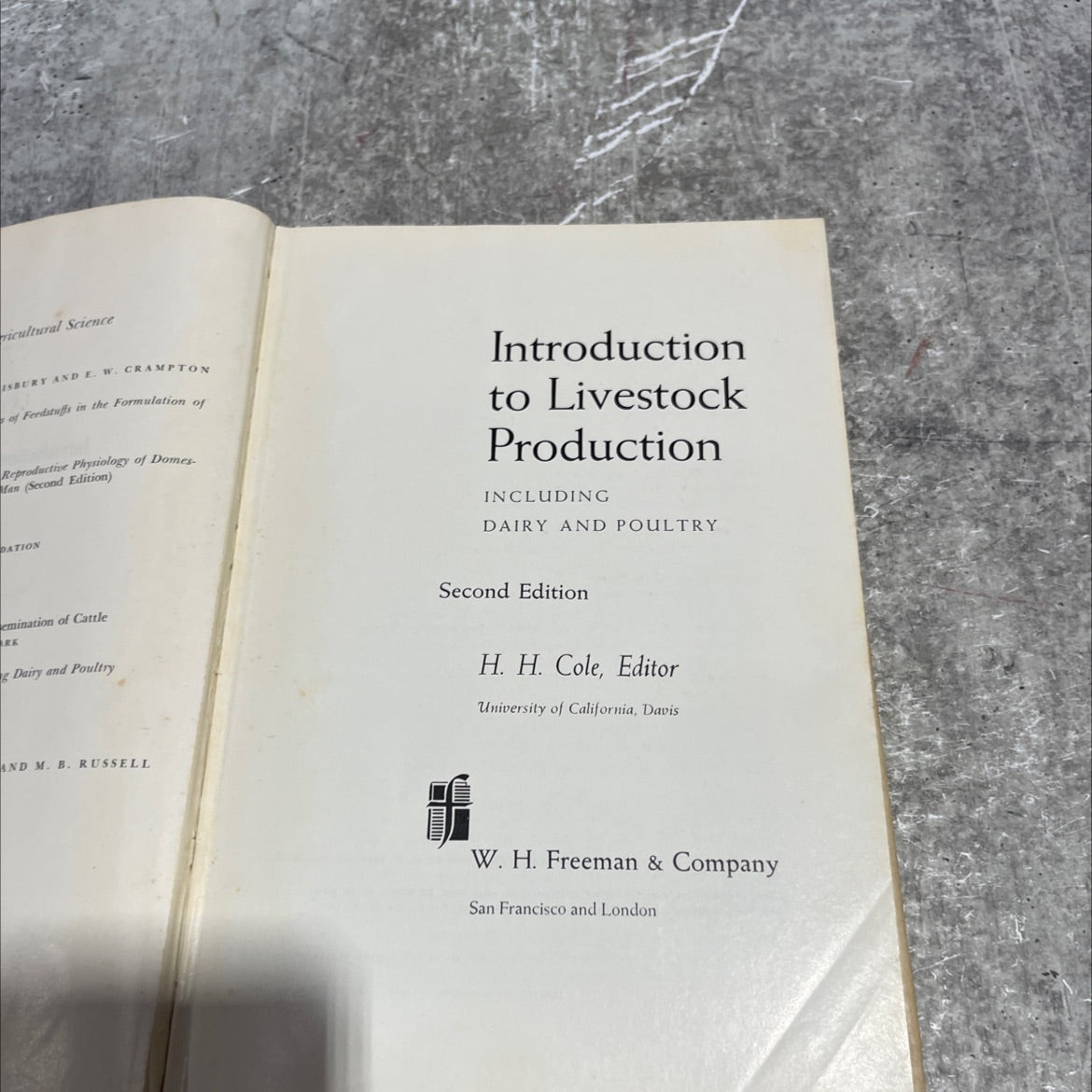 agricultural science book, by isbury and e. w. crampton, 1966 Hardcover image 2