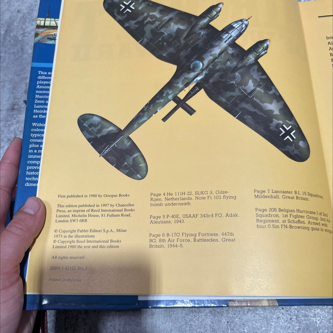 aircraft of world warii book, by bill gunston, 1997 Hardcover image 3