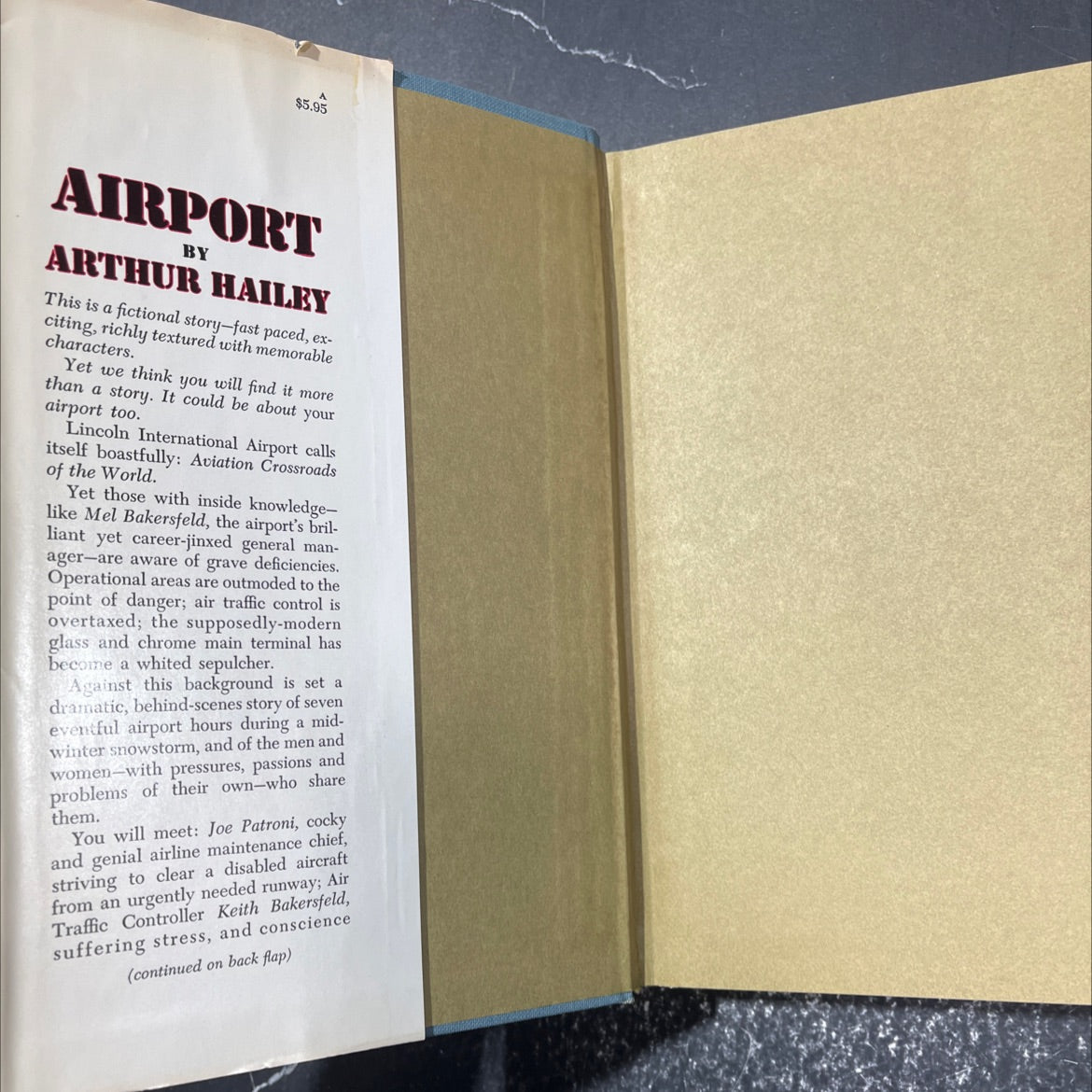 airport book, by Arthur Hailey, 1968 Hardcover image 4