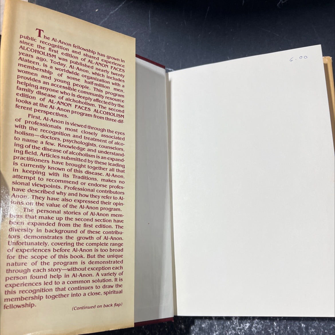 al-anon faces alcoholism book, by al-anon family group headquarters inc., 1984 Hardcover image 4