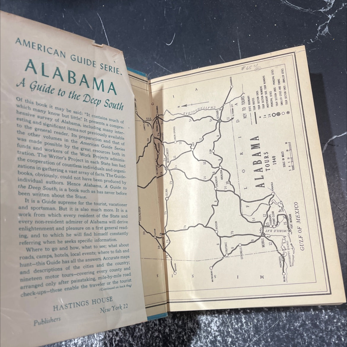 alabama a guide to the deep south book, by workers of the writers' program of the work projects administration in the image 4