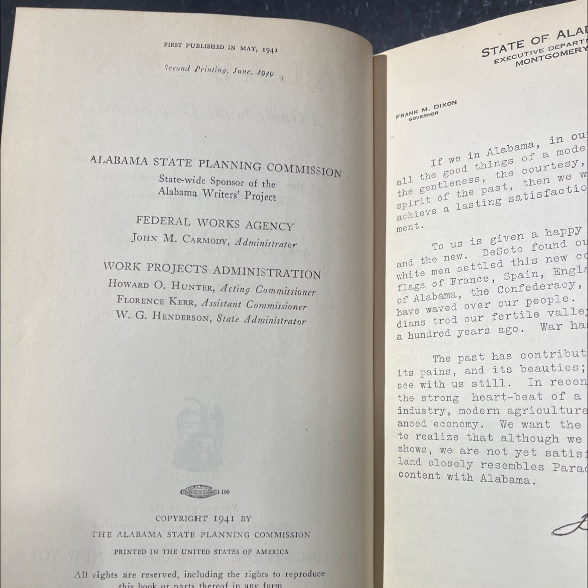 alabama a guide to the deep south book, by workers of the writers' program of the work projects administration in the image 3