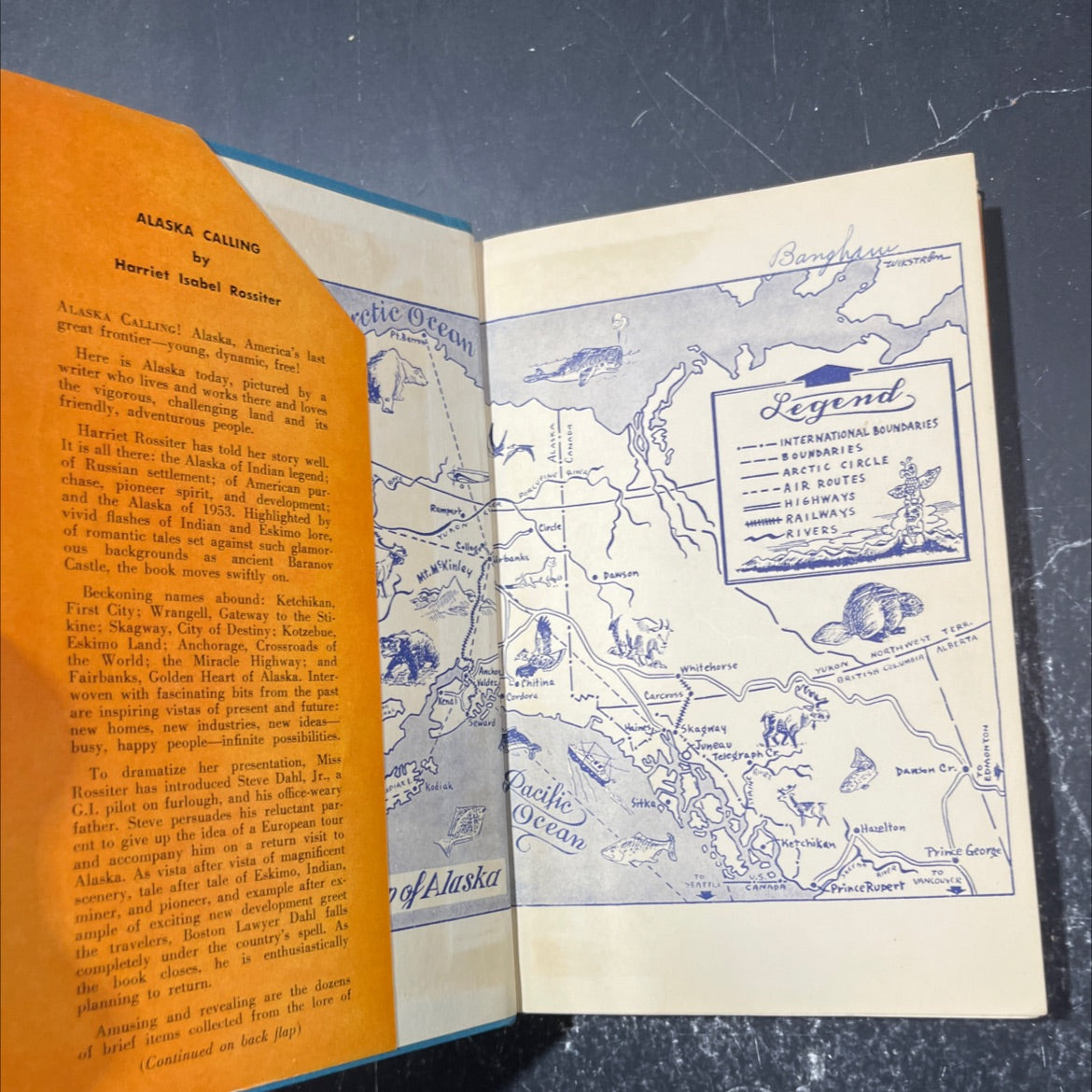 alaska calling a laugh on every page book, by harriet rossiter, 1954 Hardcover image 4