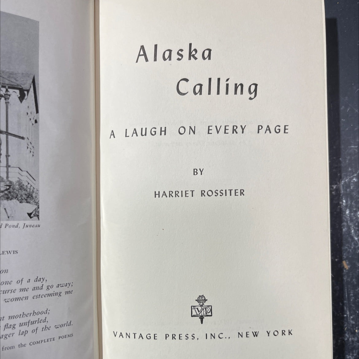 alaska calling a laugh on every page book, by harriet rossiter, 1954 Hardcover image 2