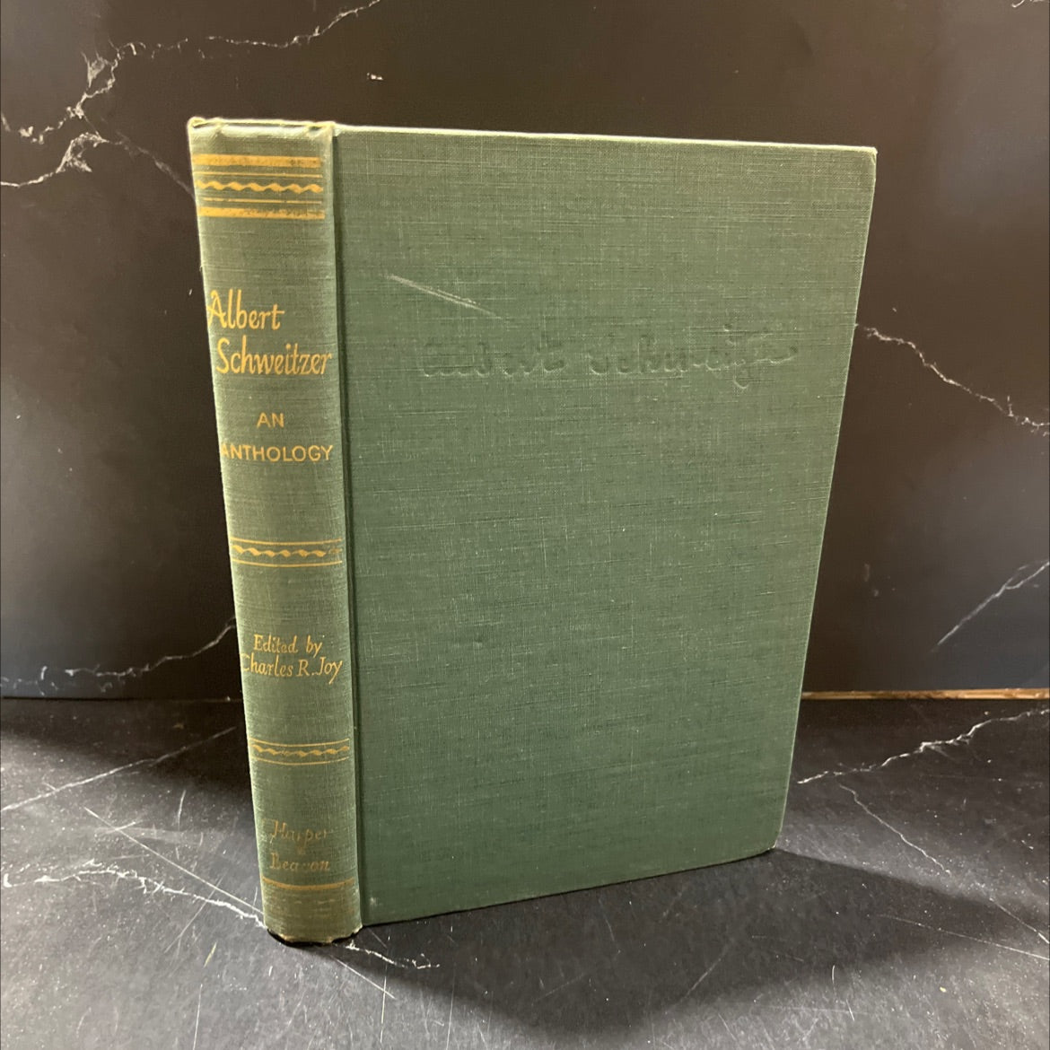 albert schweitzer an anthology book, by charles r. joy, 1947 Hardcover image 1