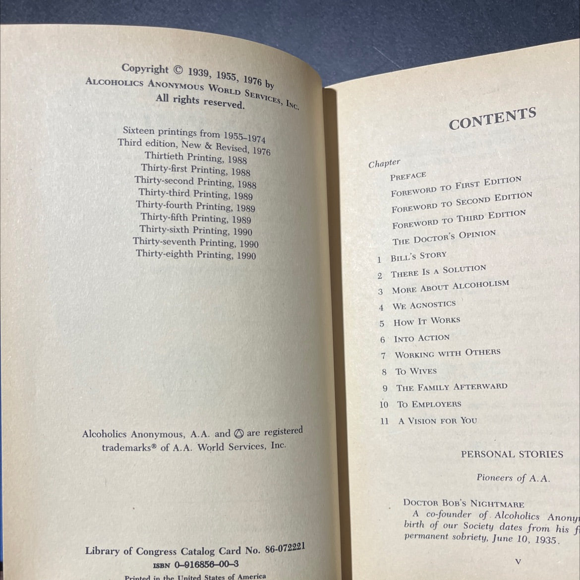 alcoholics anonymous book, by alcoholics anonymous world services, inc., 1976 Hardcover image 3