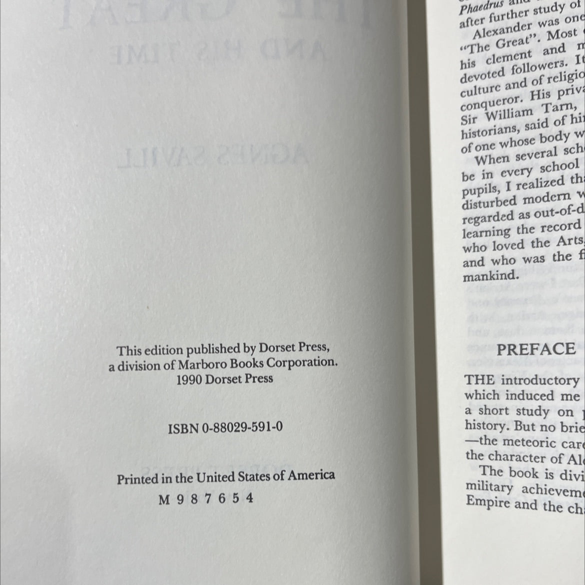 alexander the great and his time book, by agnes savill, 1990 Hardcover image 3