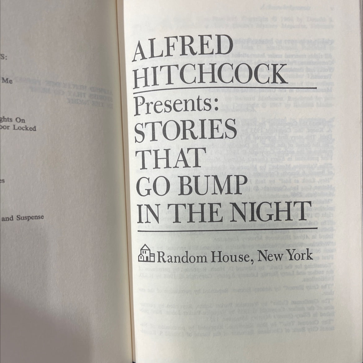 alfred hitchcock presents: stories that go bump in the night book, by roald dahl, dorothy salisbury davis, mignon g. image 2