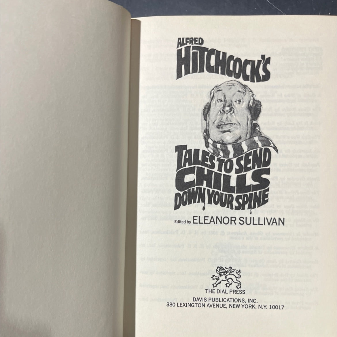 alfred hitchcock's tales to send chills down your spine book, by unknown, 1979 Hardcover image 2